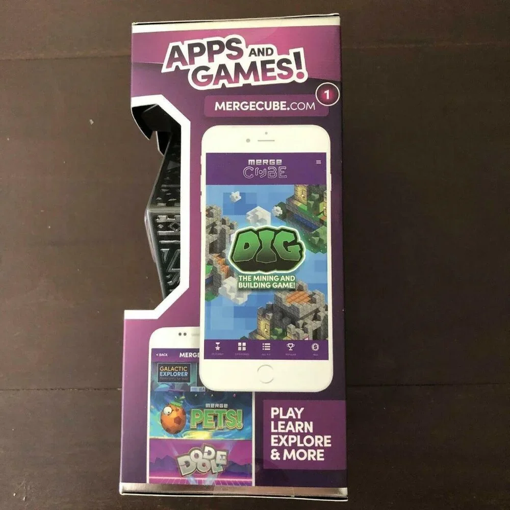 MERGE Cube Augmented Reality STEM Tool Use Your Phone AR/VR Holograms